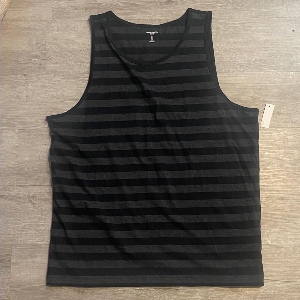 Classic Black Striped Men's Tank Top